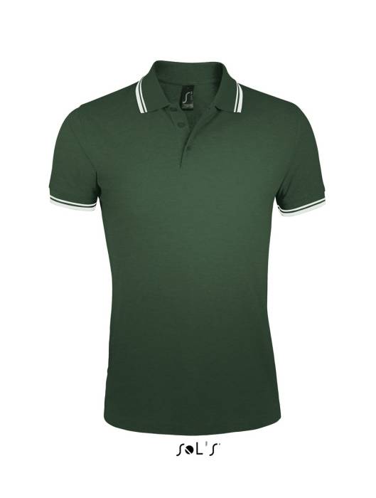SOL`S PASADENA MEN - POLO SHIRT - Forest Green/White, #052313/#FFFFFF<br><small>UT-so00577fo/wh-2xl</small>