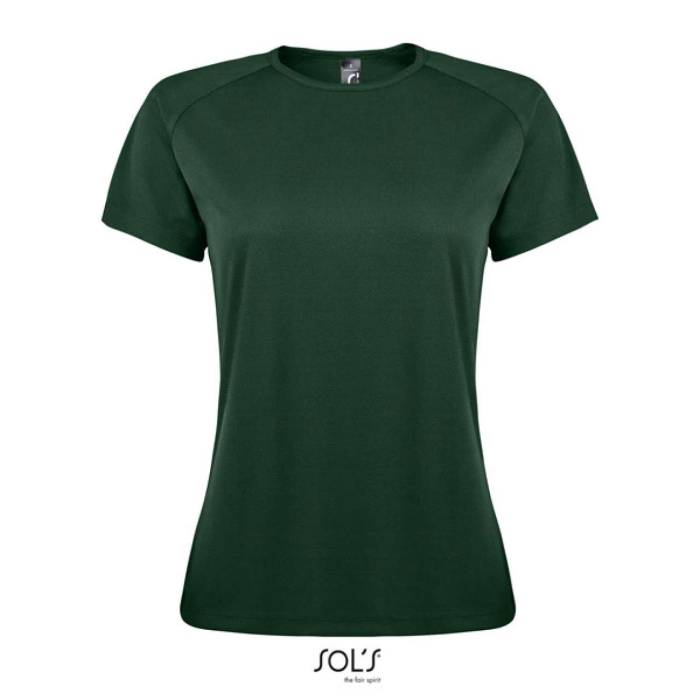 SOL`S SPORTY WOMEN - RAGLAN-SLEEVED T-SHIRT - Forest Green, #565B37<br><small>UT-so01159fo-l</small>