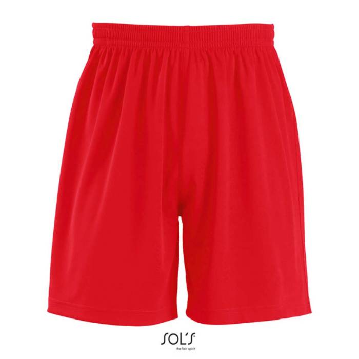 SOL`S SAN SIRO 2 - ADULTS` BASIC SHORTS - Red, #BB0020<br><small>UT-so01221re-2xl</small>