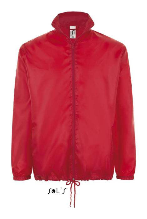 SOL`S SHIFT - UNISEX WATER REPELLENT WINDBREAKER - Red, #BB0020<br><small>UT-so01618re-2xl</small>