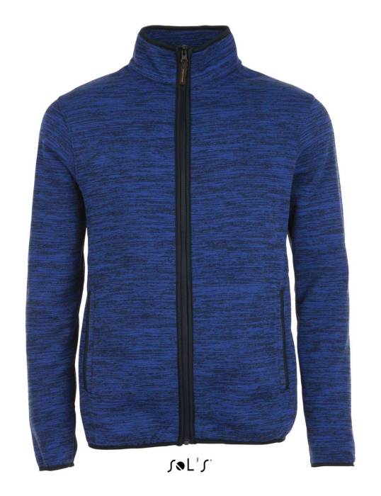 SOL`S TURBO - KNITTED FLEECE JACKET - Bugatti Blue/Navy Pro, #003A8F/#111D33<br><small>UT-so01652bub/nvp-4xl</small>