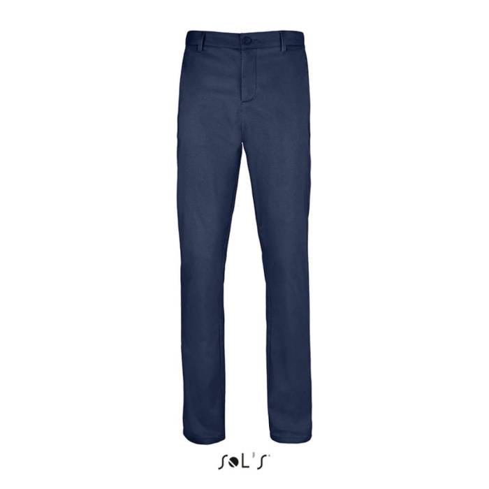 SOL`S JARED MEN - SATIN STRETCH TROUSERS - French Navy, #092A3C<br><small>UT-so02917fn-40</small>