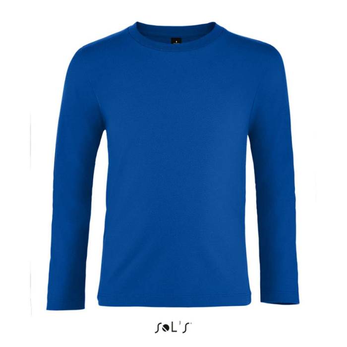 SOL`S IMPERIAL LSL KIDS - LONG SLEEVE T-SHIRT - Royal Blue, #00428E<br><small>UT-so02947ro-10a</small>