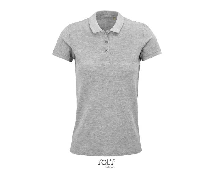 SOL`S PLANET WOMEN - POLO SHIRT - Grey Melange, #AEADB3<br><small>UT-so03575gm-2xl</small>