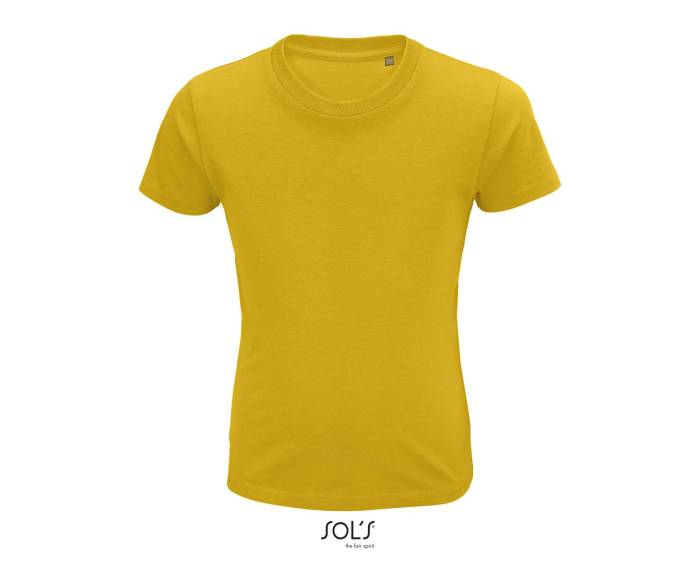 SOL`S CRUSADER KIDS - ROUND-NECK FITTED JERSEY T-SHIRT - Gold, #FAC818<br><small>UT-so03580go-10a</small>