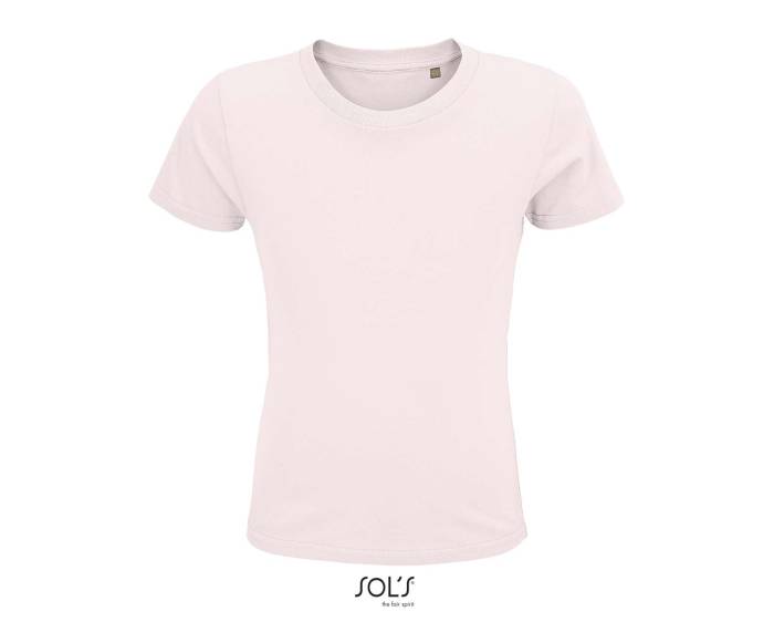 SOL`S CRUSADER KIDS - ROUND-NECK FITTED JERSEY T-SHIRT - Pale Pink, #FCE7EB<br><small>UT-so03580pp-2a</small>