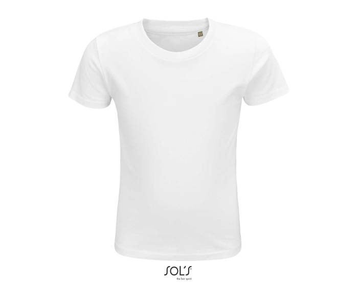 SOL`S CRUSADER KIDS - ROUND-NECK FITTED JERSEY T-SHIRT - White, #FFFFFF<br><small>UT-so03580wh-10a</small>