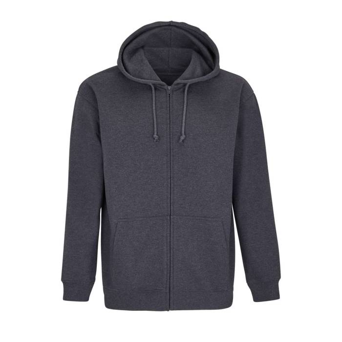 SOL`S CARTER - UNISEX FULL-ZIP HOODIE - Charcoal Melange, #3C4552<br><small>UT-so03812chme-2xl</small>
