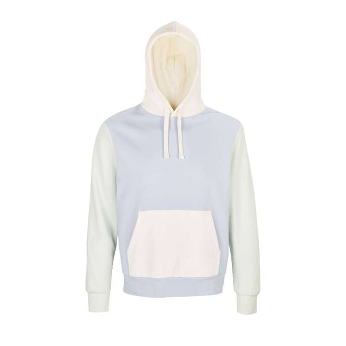 SOL`S COLLINS - UNISEX HOODED SWEATSHIRT - Creamy Blue, #C7C9D0<br><small>UT-so03818cbu-2xl</small>