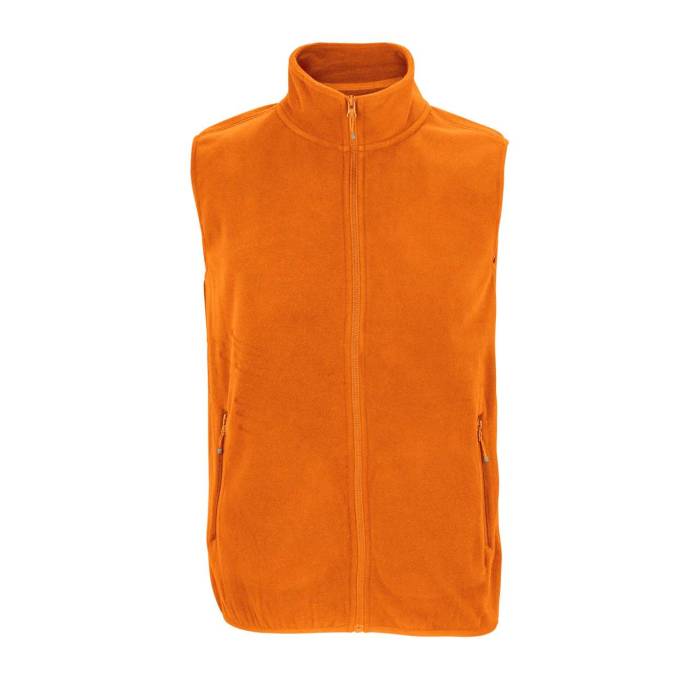 SOL`S FACTOR BW - UNISEX MICROFLEECE ZIP BODYWARMER - Orange, #E3520D<br><small>UT-so03822or-3xl</small>