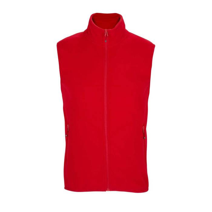 SOL`S FACTOR BW - UNISEX MICROFLEECE ZIP BODYWARMER - Red, #BB0020<br><small>UT-so03822re-2xl</small>