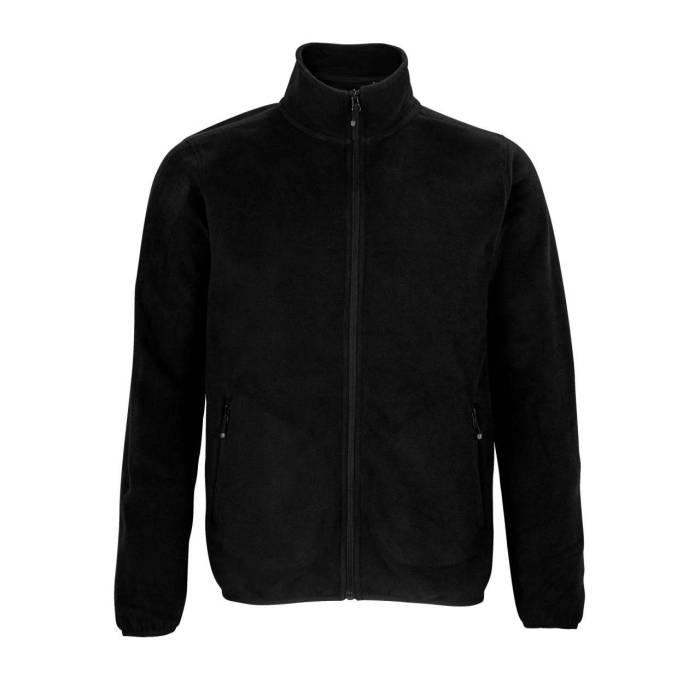 SOL`S FACTOR MEN - MICROFLEECE ZIP JACKET - Black, #1A171B<br><small>UT-so03823bl-2xl</small>