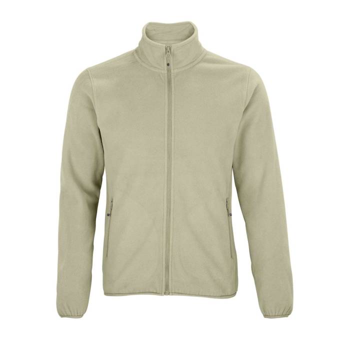 SOL`S FACTOR MEN - MICROFLEECE ZIP JACKET - Rope, #BCB79D<br><small>UT-so03823rop-3xl</small>