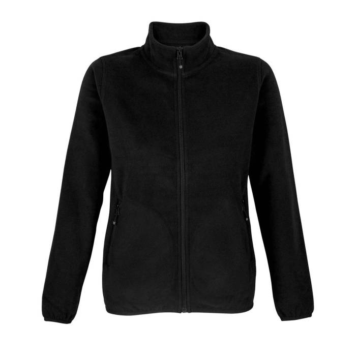 SOL`S FACTOR WOMEN - MICROFLEECE ZIP JACKET - Black, #1A171B<br><small>UT-so03824bl-2xl</small>