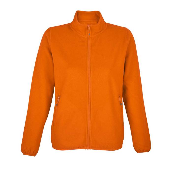 SOL`S FACTOR WOMEN - MICROFLEECE ZIP JACKET - Orange, #E3520D<br><small>UT-so03824or-l</small>