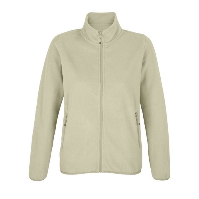 SOL`S FACTOR WOMEN - MICROFLEECE ZIP JACKET - Rope, #BCB79D<br><small>UT-so03824rop-l</small>