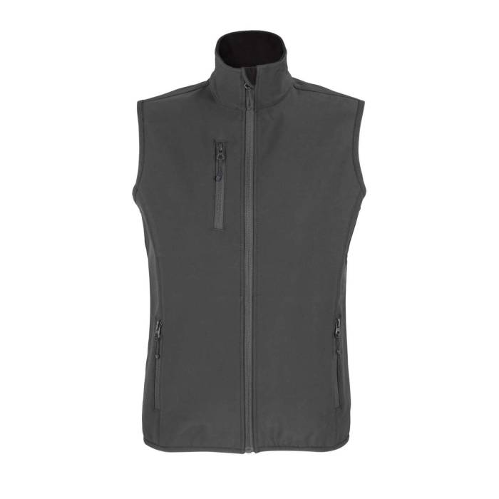 SOL`S FALCON BW WOMEN - SOFTSHELL BODYWARMER - Charcoal Grey, #1D1C29<br><small>UT-so03826ch-2xl</small>