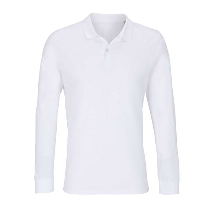 SOL`S PLANET LSL - UNISEX LONG SLEEVE POLO SHIRT - White, #FFFFFF<br><small>UT-so04241wh-l</small>
