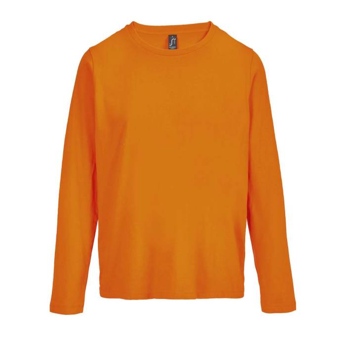 SOL`S MONARCH NŐI - HOSSZÚ UJJÚ PÓLÓ KEREK NYAKKAL - Orange, #E3520D<br><small>UT-so04443or-l</small>