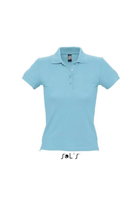 SOL`S PEOPLE - WOMEN`S POLO SHIRT - Atoll Blue, #32B4C3<br><small>UT-so11310ab-2xl</small>