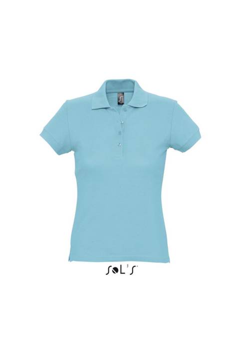 SOL`S PASSION - WOMEN`S POLO SHIRT - Atoll Blue, #32B4C3<br><small>UT-so11338ab-l</small>