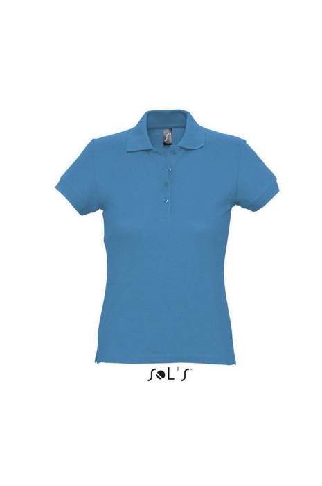 SOL`S PASSION - WOMEN`S POLO SHIRT - Aqua, #006D9E<br><small>UT-so11338aq-2xl</small>