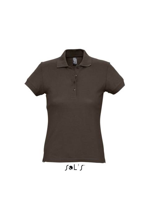 SOL`S PASSION - WOMEN`S POLO SHIRT - Chocolate, #251A16<br><small>UT-so11338co-2xl</small>
