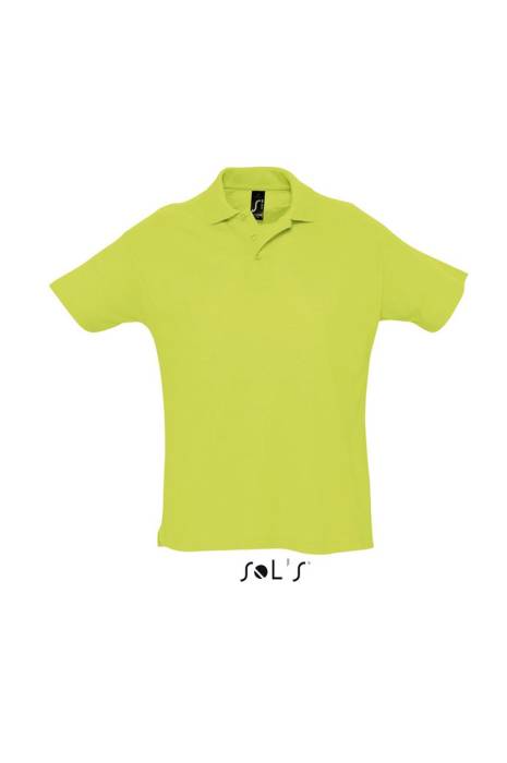 SOL`S SUMMER II - MEN`S POLO SHIRT - Apple Green, #BECF39<br><small>UT-so11342ag-l</small>
