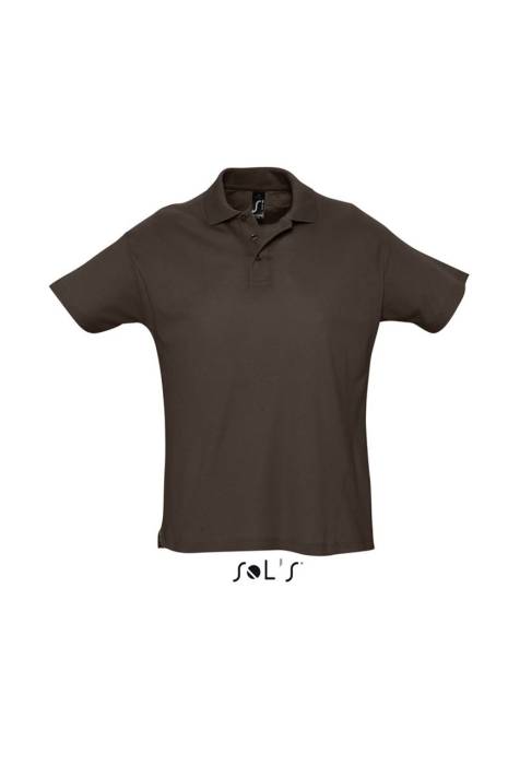 SOL`S SUMMER II - MEN`S POLO SHIRT - Chocolate, #251A16<br><small>UT-so11342co-2xl</small>