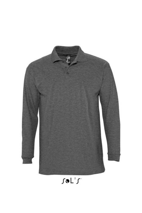 SOL`S WINTER II - MEN`S POLO SHIRT - Charcoal Melange, #3C4552<br><small>UT-so11353chme-2xl</small>