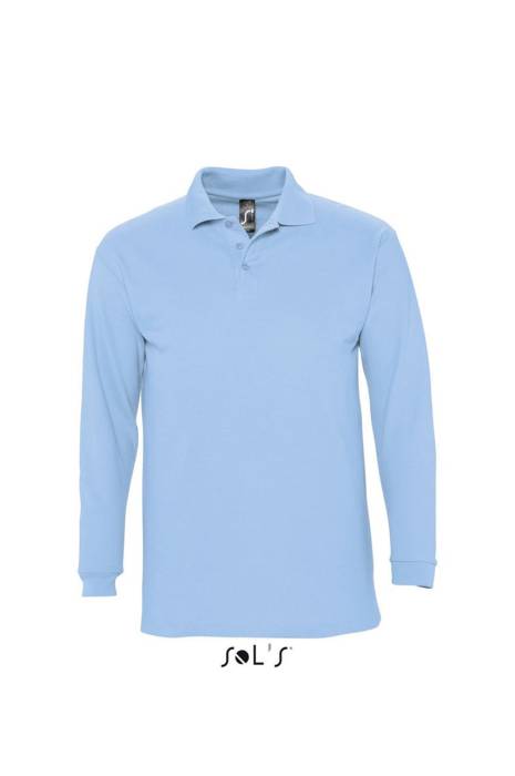 SOL`S WINTER II - MEN`S POLO SHIRT - Sky Blue, #75AFDE<br><small>UT-so11353sb-s</small>