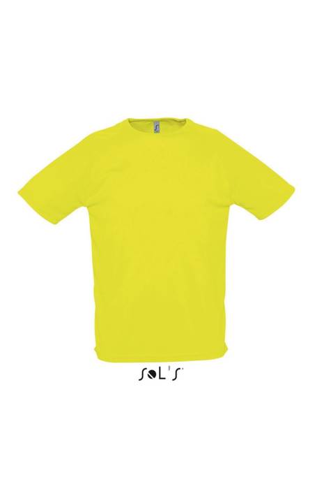 SOL`S SPORTY - RAGLAN SLEEVED T-SHIRT - Neon Yellow, #DDE128<br><small>UT-so11939ney-s</small>