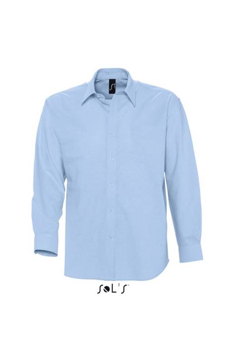 SOL`S BOSTON - LONG SLEEVE OXFORD MEN`S SHIRT - Sky Blue, #75AFDE<br><small>UT-so16000sb-m</small>