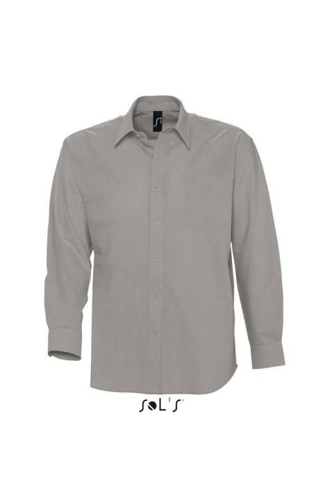 SOL`S BOSTON - LONG SLEEVE OXFORD MEN`S SHIRT - Silver, #C2C3C6<br><small>UT-so16000si-2xl</small>