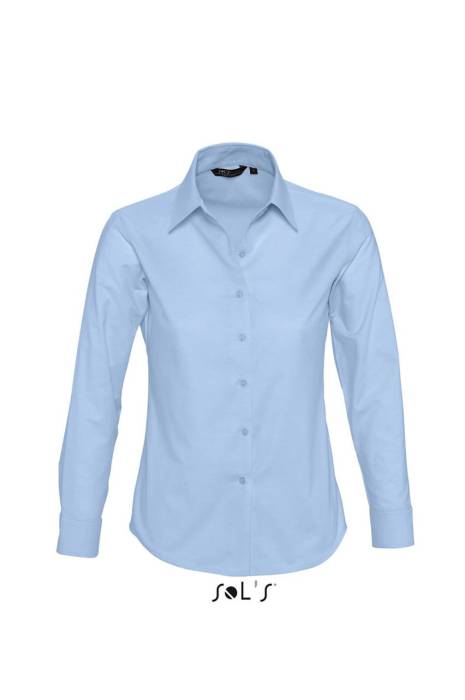 SOL`S EMBASSY - LONG SLEEVE OXFORD WOMEN`S SHIRT - Sky Blue, #75AFDE<br><small>UT-so16020sb-s</small>