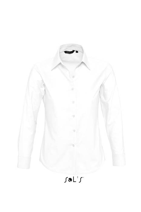 SOL`S EMBASSY - LONG SLEEVE OXFORD WOMEN`S SHIRT - White, #FFFFFF<br><small>UT-so16020wh-l</small>
