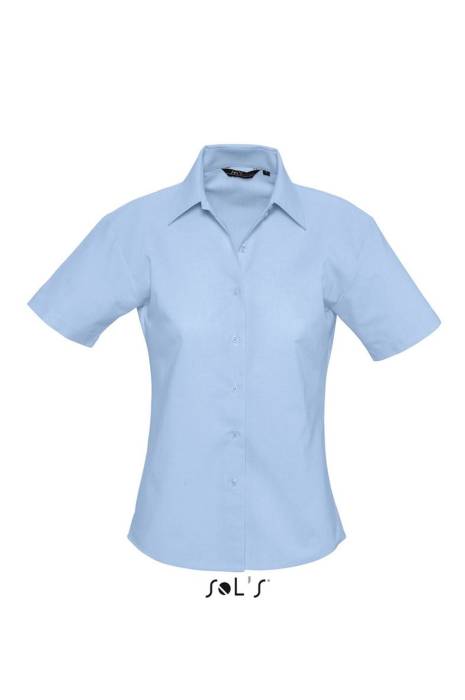 SOL`S ELITE - SHORT SLEEVE OXFORD WOMEN`S SHIRT - Sky Blue, #75AFDE<br><small>UT-so16030sb-xl</small>