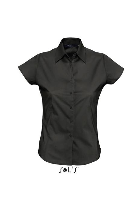 SOL`S EXCESS - SHORT SLEEVE STRETCH WOMEN`S SHIRT - Black, #1A171B<br><small>UT-so17020bl-l</small>