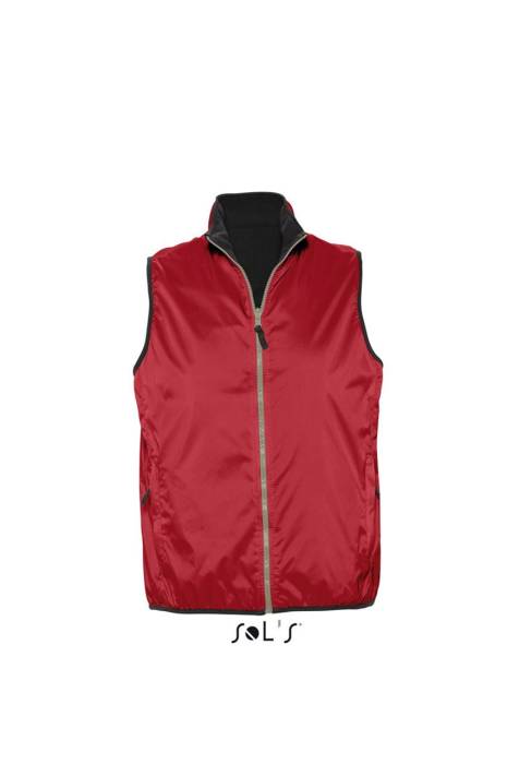 SOL`S WINNER - UNISEX CONTRASTED REVERSIBLE BODYWARMER - Red, #BB0020<br><small>UT-so44001re-l</small>