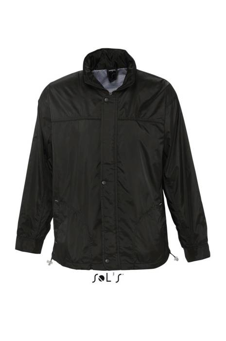 SOL`S MISTRAL - JERSEY-LINED WATER REPELLENT WINDBREAKER - Black, #1A171B<br><small>UT-so46000bl-2xl</small>