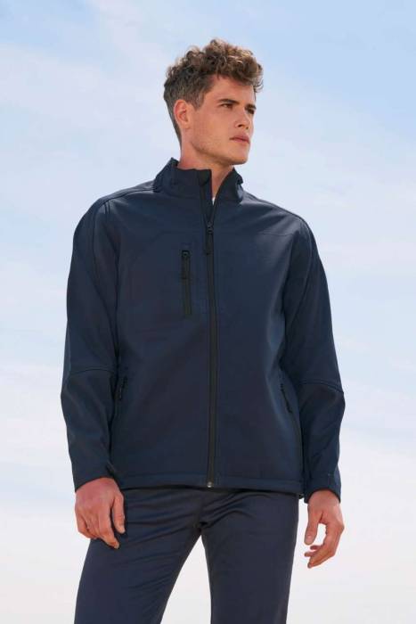 SOL`S RELAX - MEN`S SOFTSHELL ZIPPED JACKET - Army, #3D433A<br><small>UT-so46600ar-2xl</small>