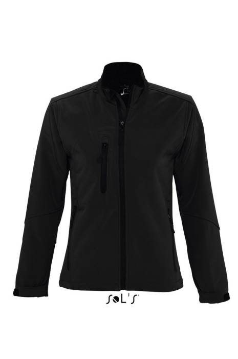 SOL`S ROXY - WOMEN`S SOFTSHELL ZIPPED JACKET - Black, #1A171B<br><small>UT-so46800bl-s</small>