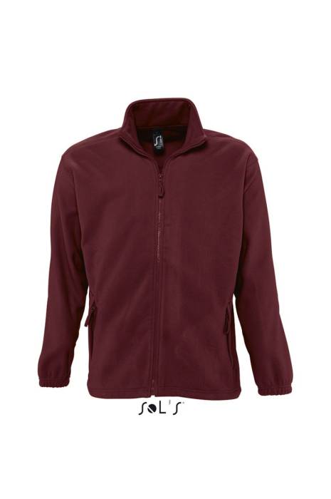 SOL`S NORTH MEN - ZIPPED FLEECE JACKET - Burgundy, #540B22<br><small>UT-so55000bu-3xl</small>