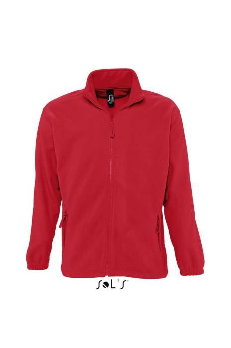 SOL`S NORTH MEN - ZIPPED FLEECE JACKET - Red, #BB0020<br><small>UT-so55000re-4xl</small>
