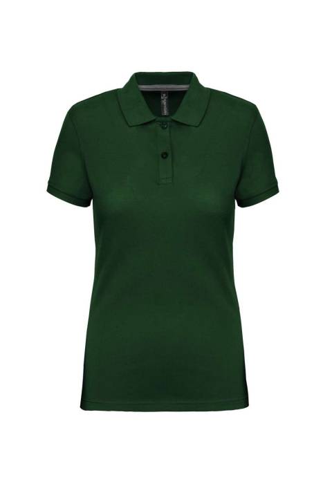LADIES` SHORT-SLEEVED POLO SHIRT - Forest Green, #214332<br><small>UT-wk275fo-m</small>