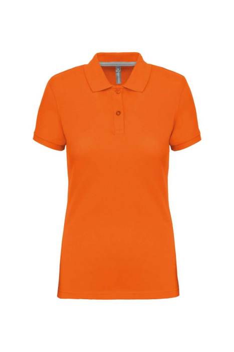 LADIES` SHORT-SLEEVED POLO SHIRT - Orange, #FF6308<br><small>UT-wk275or-s</small>