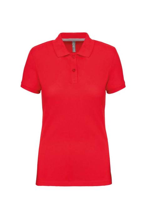 LADIES` SHORT-SLEEVED POLO SHIRT - Red, #fc0a12<br><small>UT-wk275re-2xl</small>