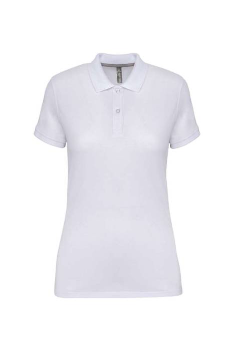 LADIES` SHORT-SLEEVED POLO SHIRT - White, #FFFFFF<br><small>UT-wk275wh-l</small>