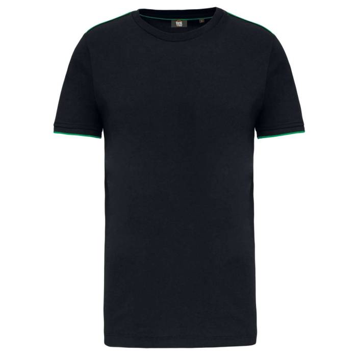 FÉRFI RÖVID UJJÚ DAYTODAY PÓLÓ - Black/Kelly Green, #000000/#006F44<br><small>UT-wk3020bl/kl-l</small>