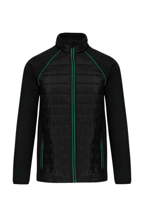 UNISEX DUAL-FABRIC DAYTODAY JACKET - Black/Silver, #000000/#AEA8A5<br><small>UT-wk6147bl/si-l</small>
